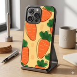 Cute Carrot Protective Case Compatible with iPhone, Samsung & Google Pixel FX0257