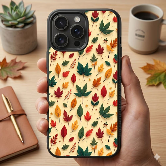 Autumn Leaves Pattern Protective Case Compatible with iPhone, Samsung & Google Pixel FX0260