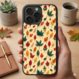 Autumn Leaves Pattern Protective Case Compatible with iPhone, Samsung & Google Pixel FX0260