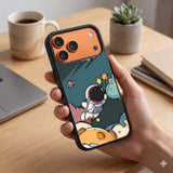 Astronaut Holding Balloons In Space Protective Case Compatible with iPhone, Samsung & Google Pixel FX0261