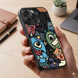 Doodle Style Artwork Protective Case Compatible with iPhone, Samsung & Google Pixel FX0262