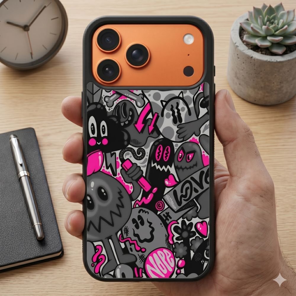 Moldy Neon Style Protective Case Compatible with iPhone, Samsung & Google Pixel FX0263