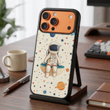 Whimsical Cartoon Astronaut Protective Case Compatible with iPhone, Samsung & Google Pixel FX0265