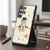 Whimsical Cartoon Astronaut Protective Case Compatible with iPhone, Samsung & Google Pixel FX0265