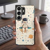 Whimsical Cartoon Astronaut Protective Case Compatible with iPhone, Samsung & Google Pixel FX0265