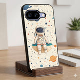 Whimsical Cartoon Astronaut Protective Case Compatible with iPhone, Samsung & Google Pixel FX0265