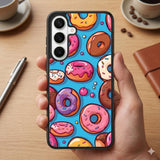 Donuts With Various Colored Sprinkles Protective Case Compatible with iPhone, Samsung & Google Pixel FX0267
