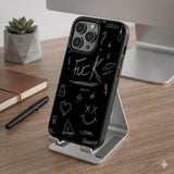 Dark Scribbled Aesthetic Protective Case Compatible with iPhone, Samsung & Google Pixel FX0274