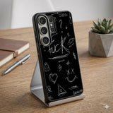 Dark Scribbled Aesthetic Protective Case Compatible with iPhone, Samsung & Google Pixel FX0274