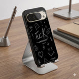 Dark Scribbled Aesthetic Protective Case Compatible with iPhone, Samsung & Google Pixel FX0274