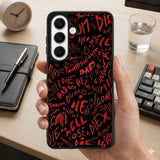Red Graffiti Art Protective Case Compatible with iPhone, Samsung & Google Pixel FX0275