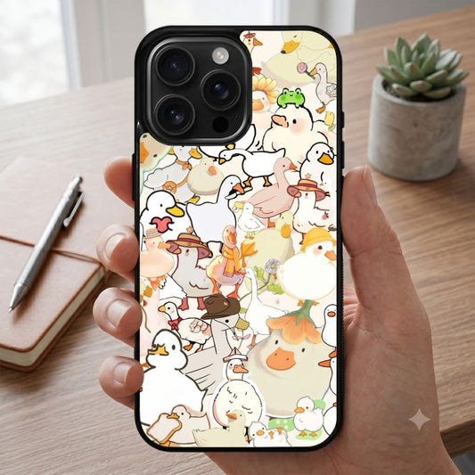 Cute Cartoon Duck Protective Case Compatible with iPhone, Samsung & Google Pixel FX0276