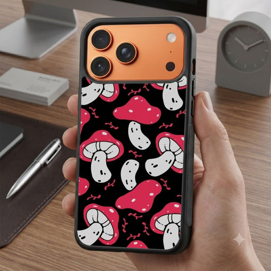 Cottagecore Red Mushroom Protective Case Compatible with iPhone, Samsung & Google Pixel FX0277