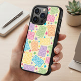 Bear Pattern Wallpaper Protective Case Compatible with iPhone, Samsung & Google Pixel FX0278