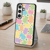 Bear Pattern Wallpaper Protective Case Compatible with iPhone, Samsung & Google Pixel FX0278