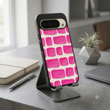 Vibrant Pink And White Brick Protective Case Compatible with iPhone, Samsung & Google Pixel FX0279