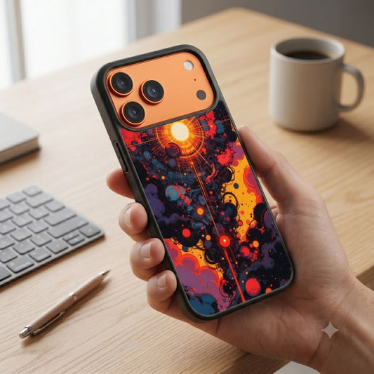 Abstract Digital Illustration Protective Case Compatible with iPhone, Samsung & Google Pixel FX0280