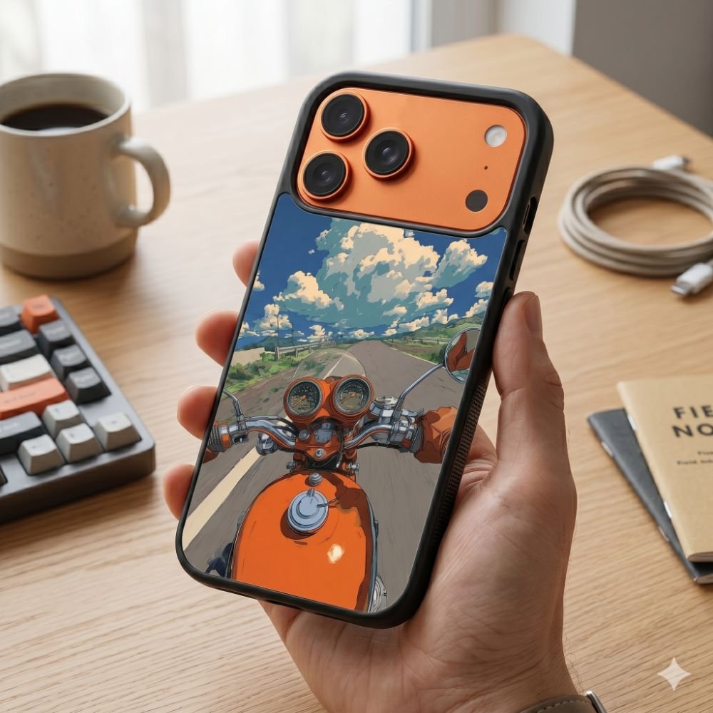 Ghibli Fantasy Bike Ride Protective Case Compatible with iPhone, Samsung & Google Pixel FX0283