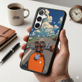 Ghibli Fantasy Bike Ride Protective Case Compatible with iPhone, Samsung & Google Pixel FX0283