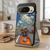 Ghibli Fantasy Bike Ride Protective Case Compatible with iPhone, Samsung & Google Pixel FX0283