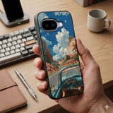 Vintage Car Scenery Protective Case Compatible with iPhone, Samsung & Google Pixel FX0284