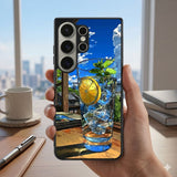 Iced Drink With A Lemon Slice Protective Case Compatible with iPhone, Samsung & Google Pixel FX0285