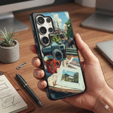 Japanese Town Street Scene Protective Case Compatible with iPhone, Samsung & Google Pixel FX0295