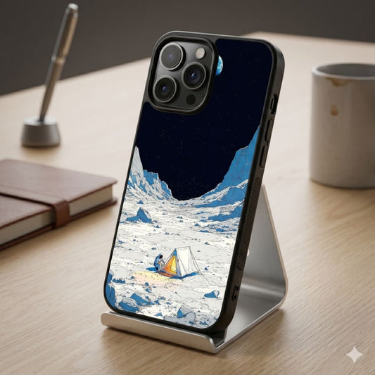 Astronaut Camping Protective Case Compatible with iPhone, Samsung & Google Pixel FX0296