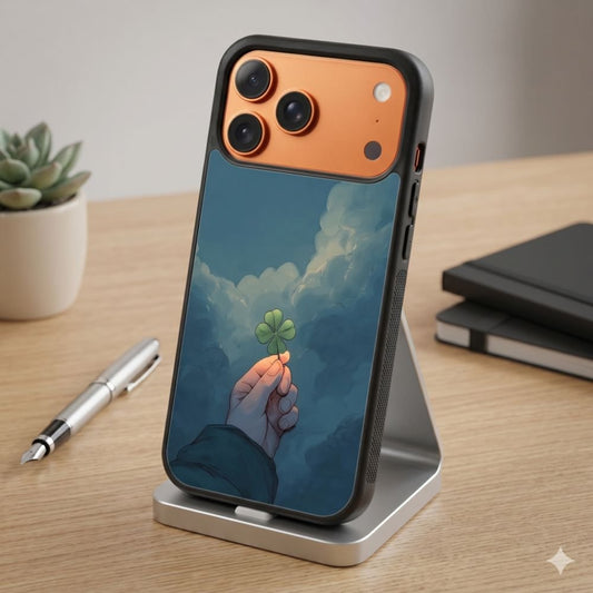 Four Leaf Clover Protective Case Compatible with iPhone, Samsung & Google Pixel FX0297