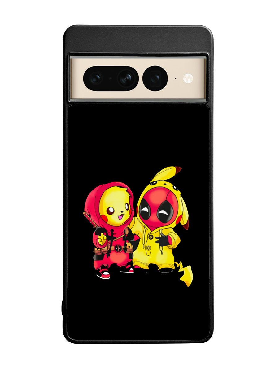 Pikachu Pokemon And Deadpool Google Pixel 7 Pro Case