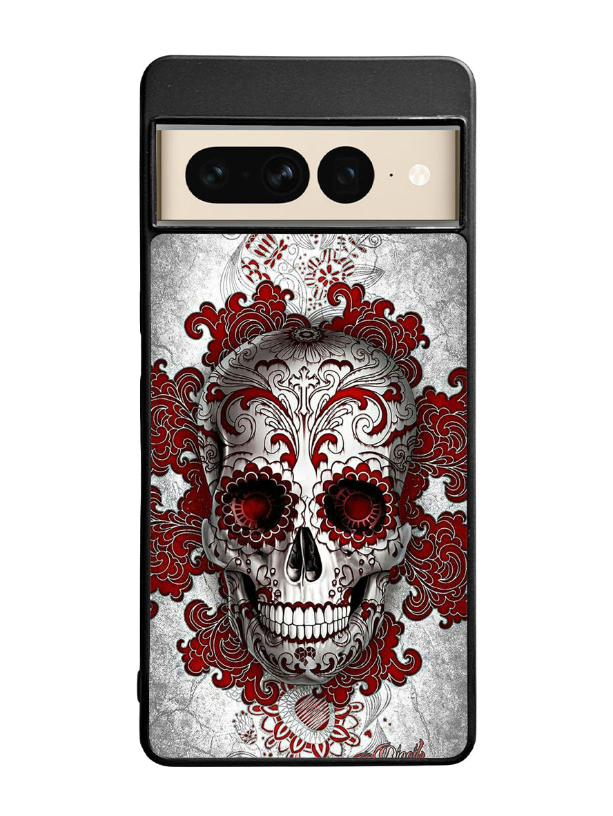 sugar skull tattoo Google Pixel 7 Pro Case