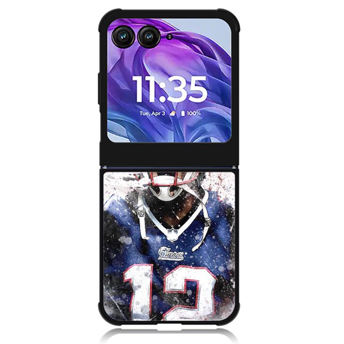 Tom Brady New England Patriots Motorola Moto Razr 2024 , Moto Razr 50 Case