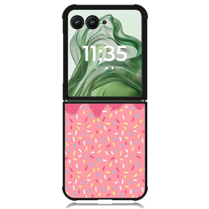 Sprinkle Donut X00055 Motorola Moto Razr+ Plus 2024/2025 Case, Motorola Razr 50 Ultra/50s Ultra Case