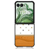 Unique Wood Pattern X00114 Motorola Moto Razr+ Plus 2024/2025 Case, Motorola Razr 50 Ultra/50s Ultra Case