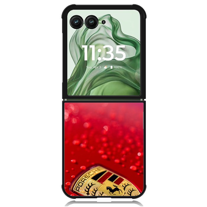 Porsche Red X00148 Motorola Moto Razr+ Plus 2024/2025 Case, Motorola Razr 50 Ultra/50s Ultra Case