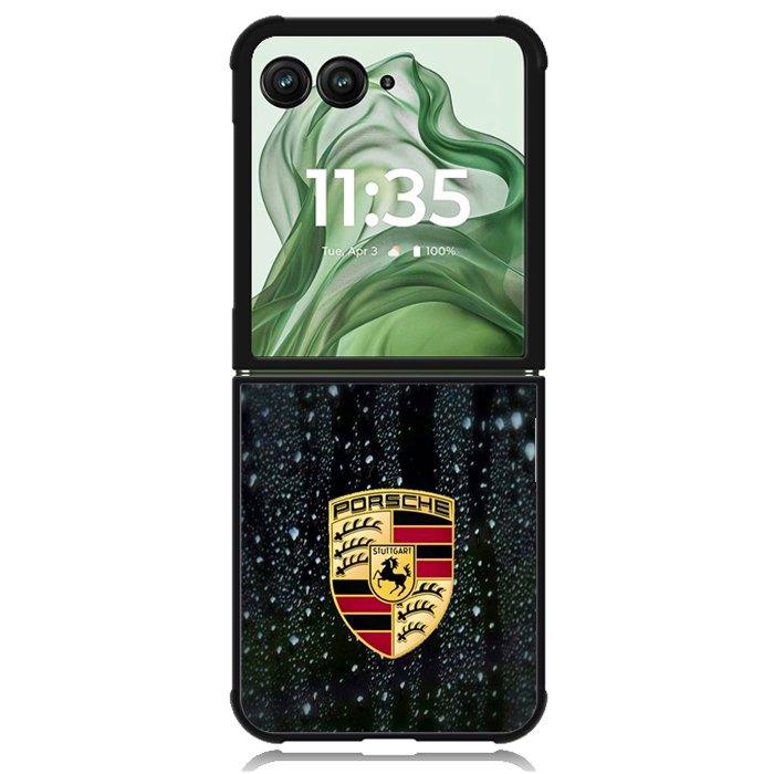 Porsche Logo X00147 Motorola Moto Razr+ Plus 2024/2025 Case, Motorola Razr 50 Ultra/50s Ultra Case