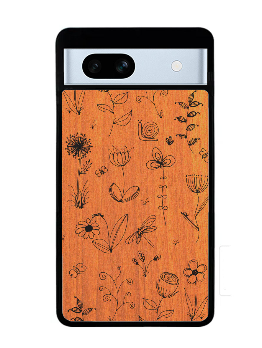 Botanical Plants Wood Google Pixel 7A Case