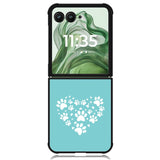 Heart Made Of Paws X00223 Motorola Moto Razr+ Plus 2024/2025 Case, Motorola Razr 50 Ultra/50s Ultra Case