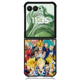 Dragon Ball Collage X00301 Motorola Moto Razr+ Plus 2024/2025 Case, Motorola Razr 50 Ultra/50s Ultra Case