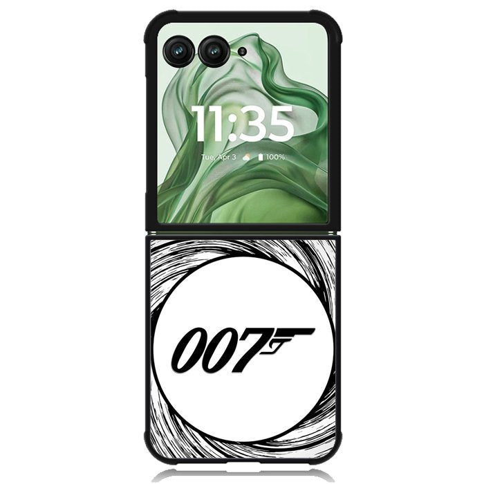 James Bond Circle X00292 Motorola Moto Razr+ Plus 2024/2025 Case, Motorola Razr 50 Ultra/50s Ultra Case