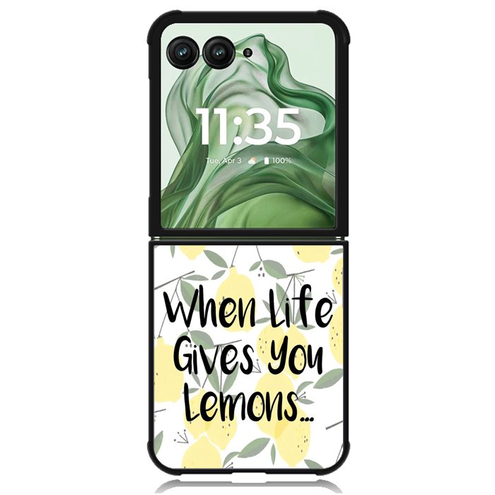 It's Time To Make Lemonade X00340 Motorola Moto Razr+ Plus 2024/2025 Case, Motorola Razr 50 Ultra/50s Ultra Case