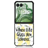It's Time To Make Lemonade X00340 Motorola Moto Razr+ Plus 2024/2025 Case, Motorola Razr 50 Ultra/50s Ultra Case