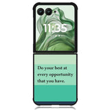 Mint Stripes X00341 Motorola Moto Razr+ Plus 2024/2025 Case, Motorola Razr 50 Ultra/50s Ultra Case