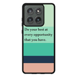 Mint Stripes X00341 Motorola Moto Edge 2025 Case