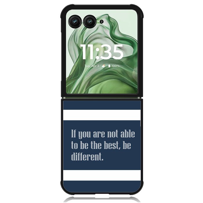 Navy Blue Stripes X00342 Motorola Moto Razr+ Plus 2024/2025 Case, Motorola Razr 50 Ultra/50s Ultra Case