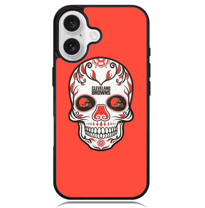 Cleveland Browns Skull X00389 iPhone 16 Plus Case
