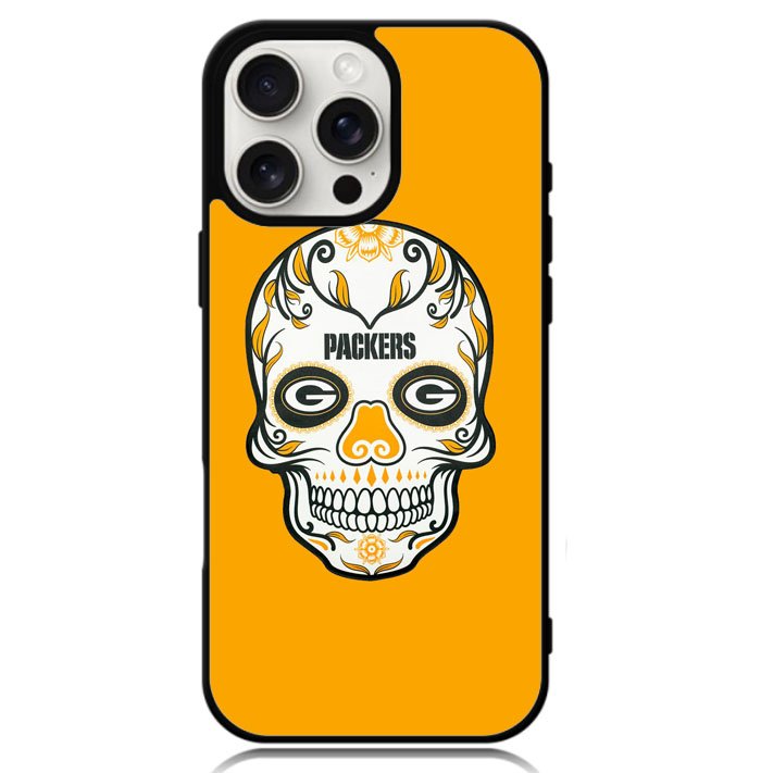 Green Bay Packers Skull X00391 iPhone 16 Pro Case