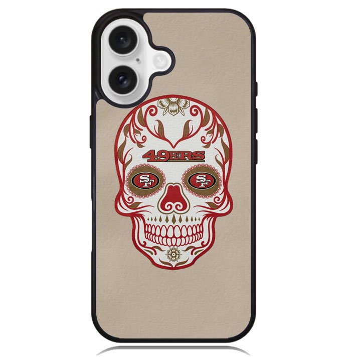 San Francisco 49ers Skull X00390 iPhone 16 Plus Case