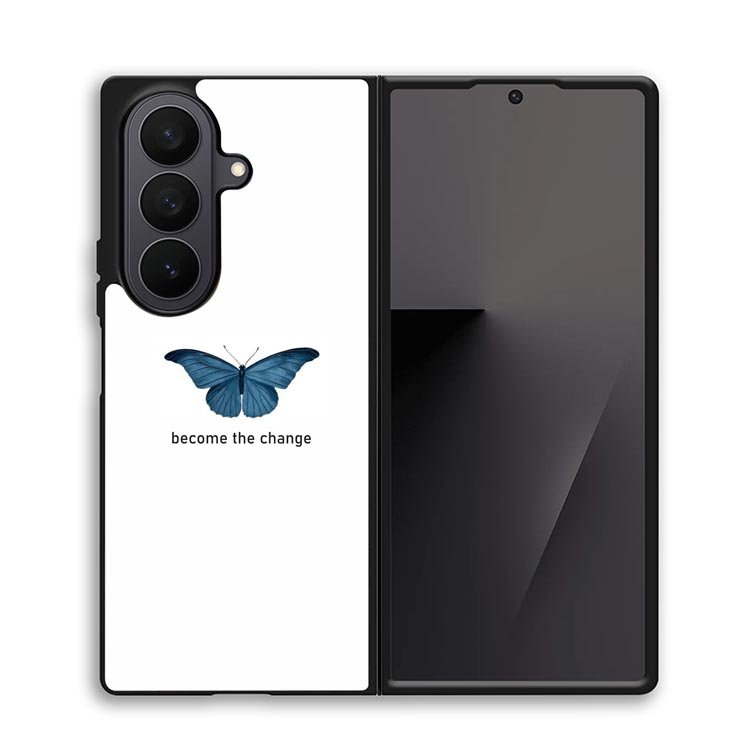 Blue Butterfly X00398 Samsung Galaxy Z Fold 7 Case