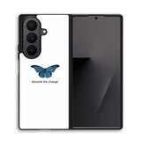 Blue Butterfly X00398 Samsung Galaxy Z Fold 7 Case